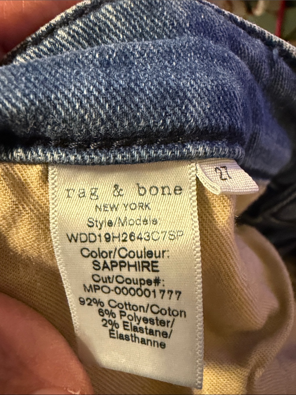 Rag & Bone Dre Low-Rise Slim Boyfriend Jeans Size 27 - Picture 8 of 9